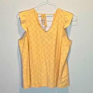 Women comfy sleeveless V neck top